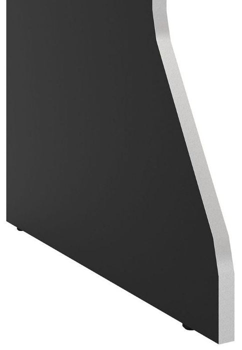 Enzo Black and Silver Gaming Desk