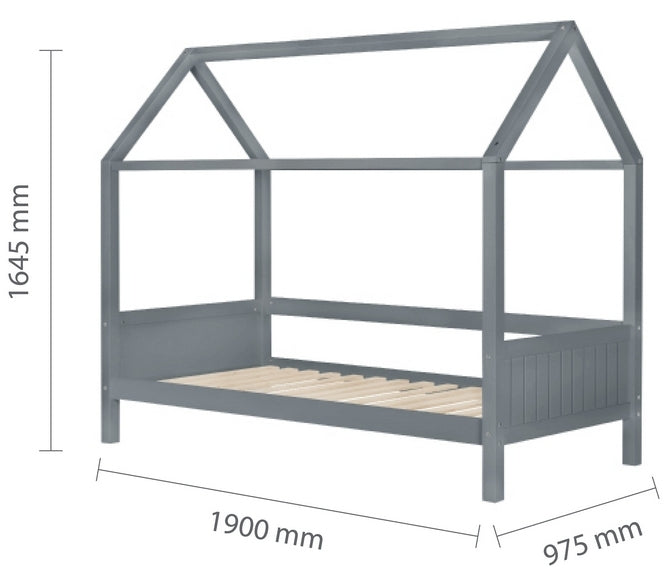 Kids Grey Home Bed