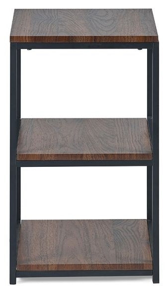 Tribeca Walnut Tall Narrow Side Table