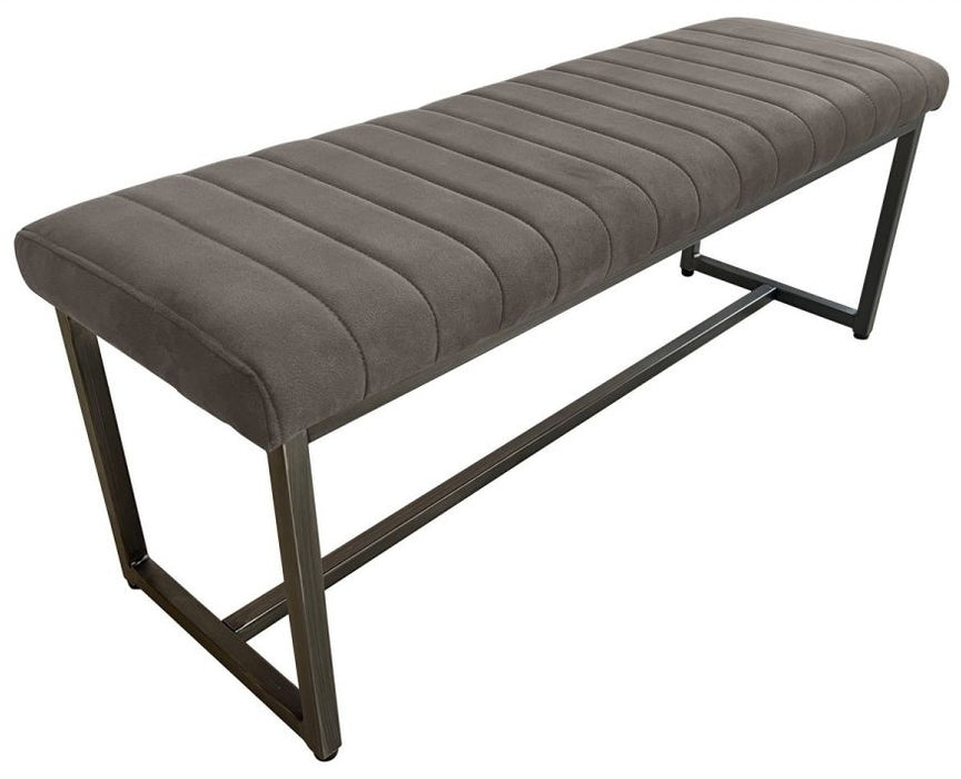 Brooklyn Charcoal Fabric Dining Bench