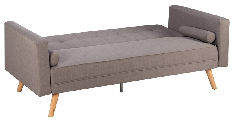 Ethan Grey Fabric 3 Seater Click Clack Sofa Bed