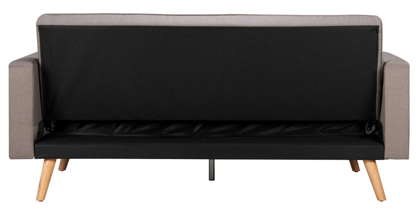 Ethan Grey Fabric 3 Seater Click Clack Sofa Bed
