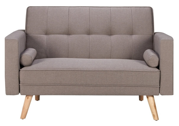 Ethan Grey Fabric 2 Seater Click Clack Sofa Bed