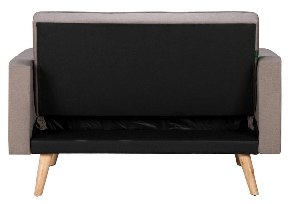 Ethan Grey Fabric 2 Seater Click Clack Sofa Bed