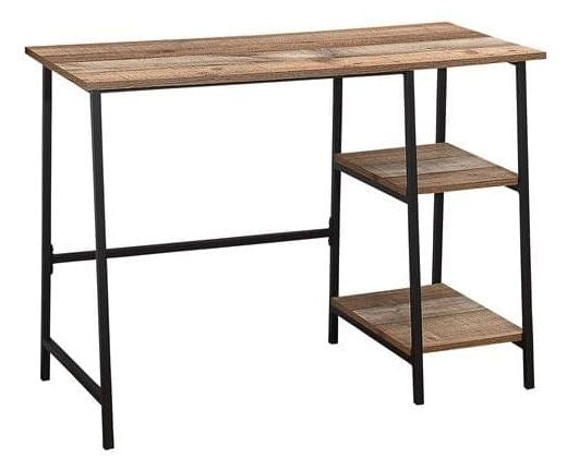 Urban Rustic Wood Effect Industrial Style Study Desk