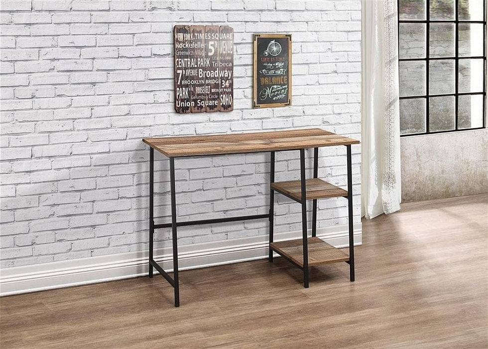Urban Rustic Wood Effect Industrial Style Study Desk