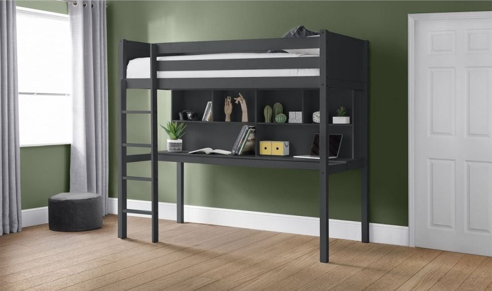 Titan Anthracite High Sleeper Bed