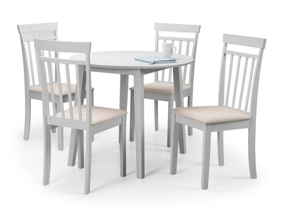Coast Pebble Dropleaf 4 Seater Dining Set with 4 Chairs