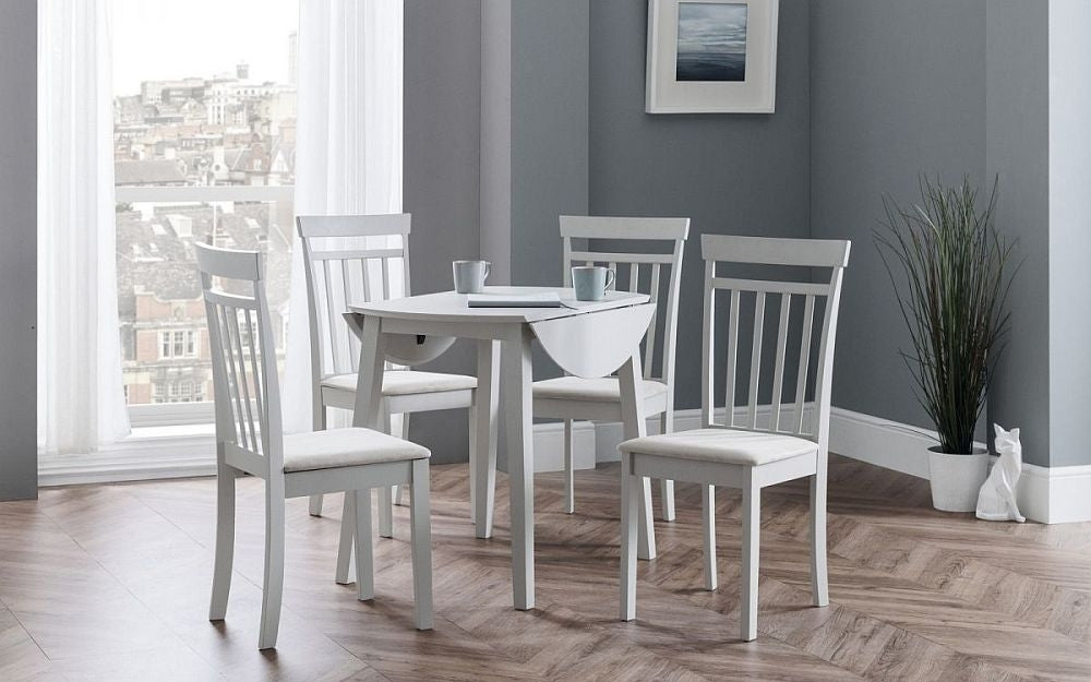 Coast Pebble Dropleaf 4 Seater Dining Set with 4 Chairs