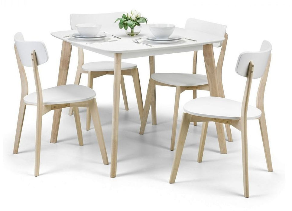 Casa Matt White Square Dining Table - 2 Seater