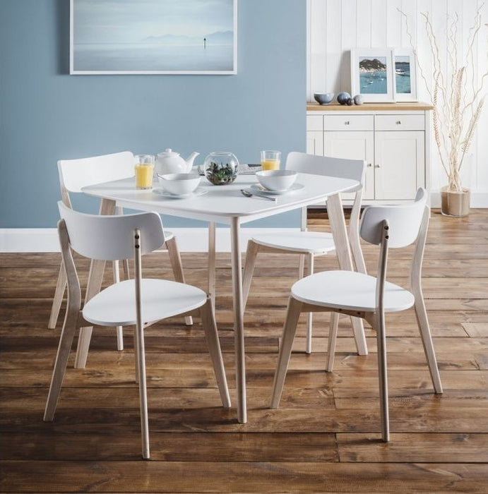 Casa Matt White Square Dining Table - 2 Seater