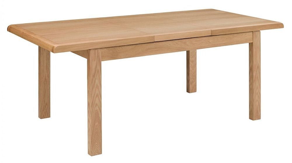 Curve Oak 6 Seater Extending Dining Table