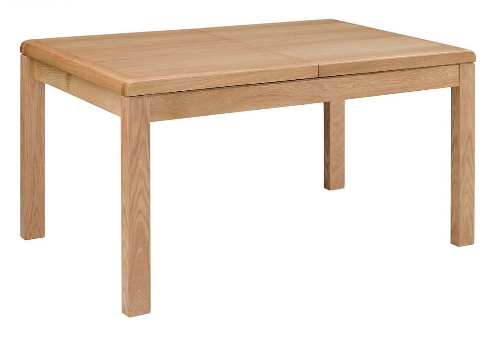 Curve Oak 6 Seater Extending Dining Table