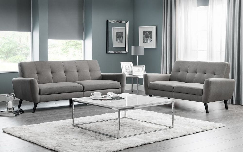 Scala White Marble and Chrome Square Coffee Table
