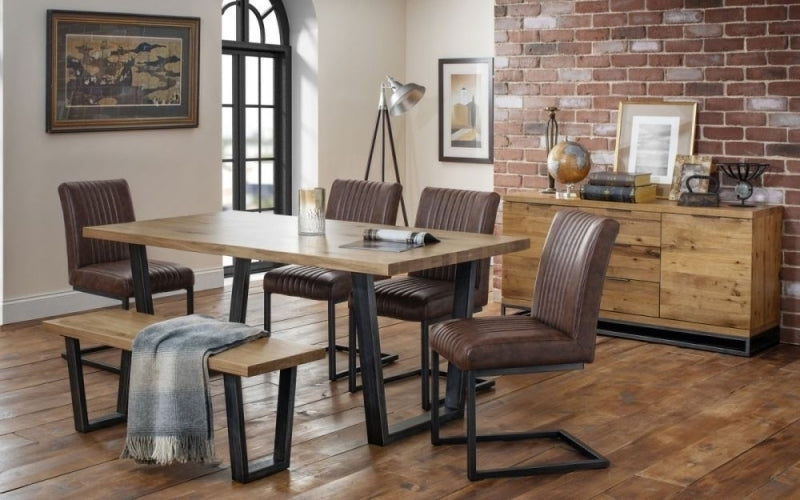 Brooklyn Rustic Oak 2 Door 3 Drawer Sideboard