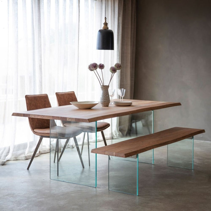 Ferndale 200cm Wood and Glass Dining Table