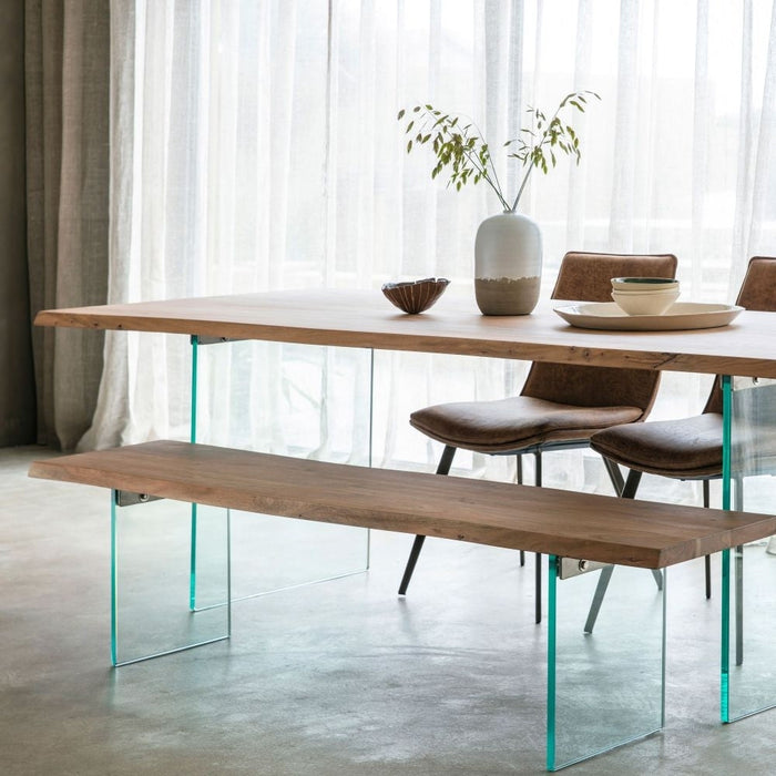Ferndale 240cm Wood and Glass Dining Table