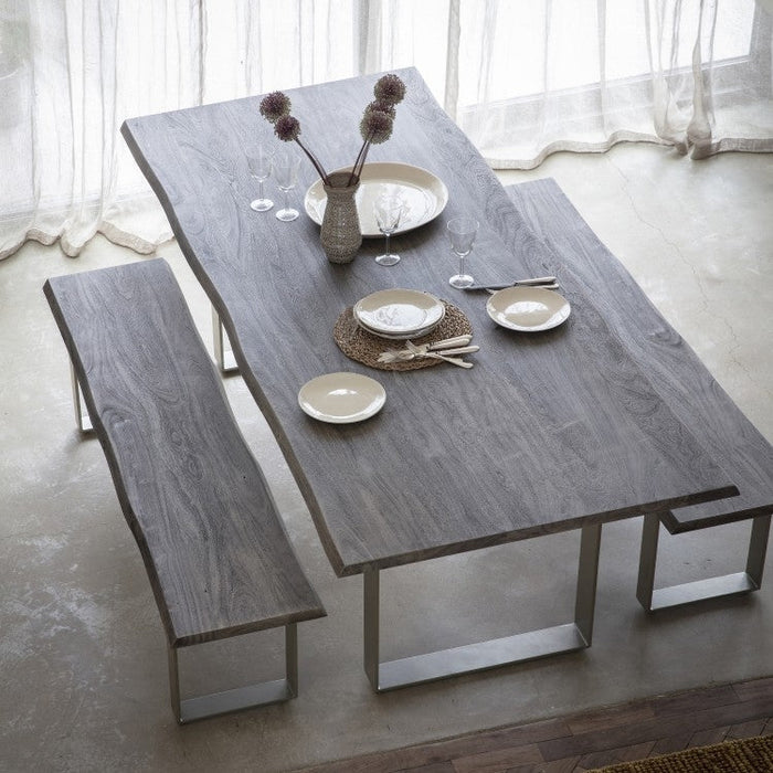 Huntington 240cm Grey Acacia Wood Dining Table