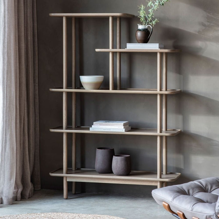 Kingham Grey Oak Open Display Unit