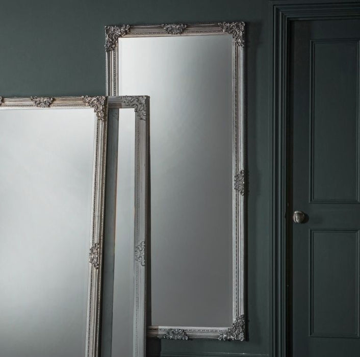 Fiennes Silver Rectangular Leaner Mirror - 70cm x 160cm
