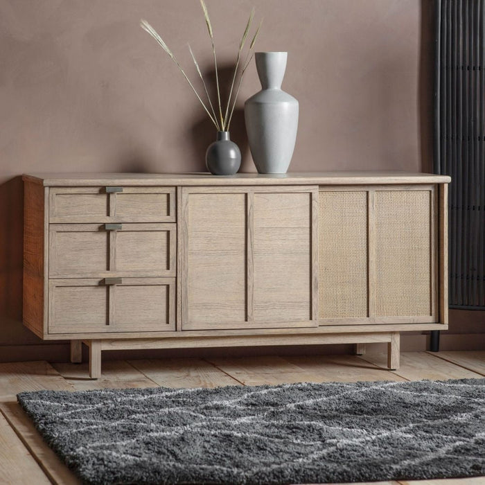 Kyoto Mindy Wood Medium Sideboard - 2 Doors
