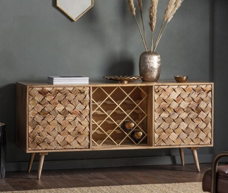 Tuscany Burnt Wax Mango Wood Large Sideboard