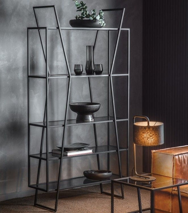 Putney Black Glass Open Large Display Unit