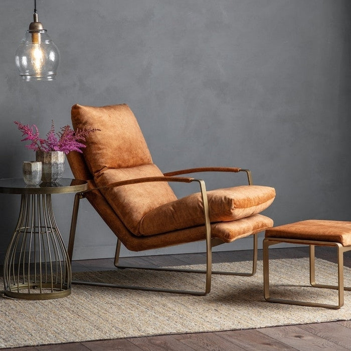 Fabien Ochre Lounger