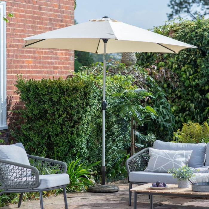 Vazzano Cream 270cm Tilting Parasol Crank