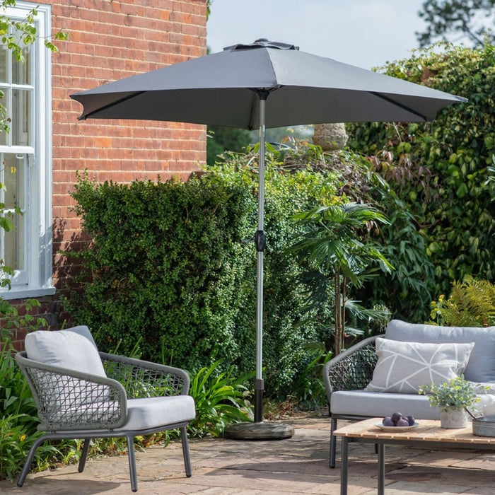 Vazzano Grey 270cm Tilting Parasol Crank