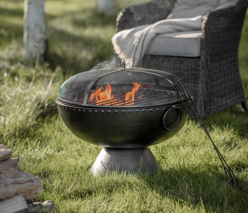 Perano Black Outdoor Garden Firepit