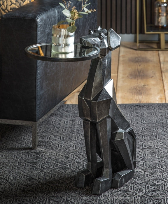 Keynes Black Dog Side Table