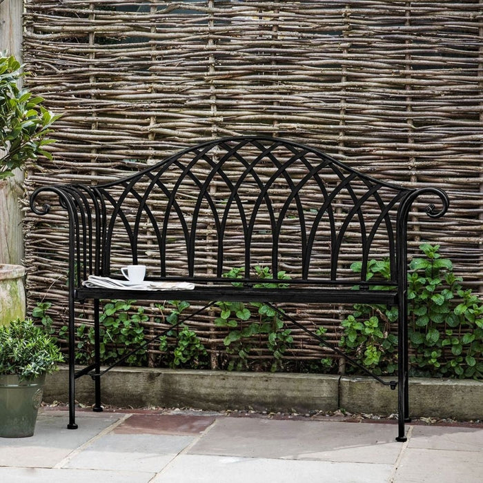 Duchess Noir Outdoor Bench