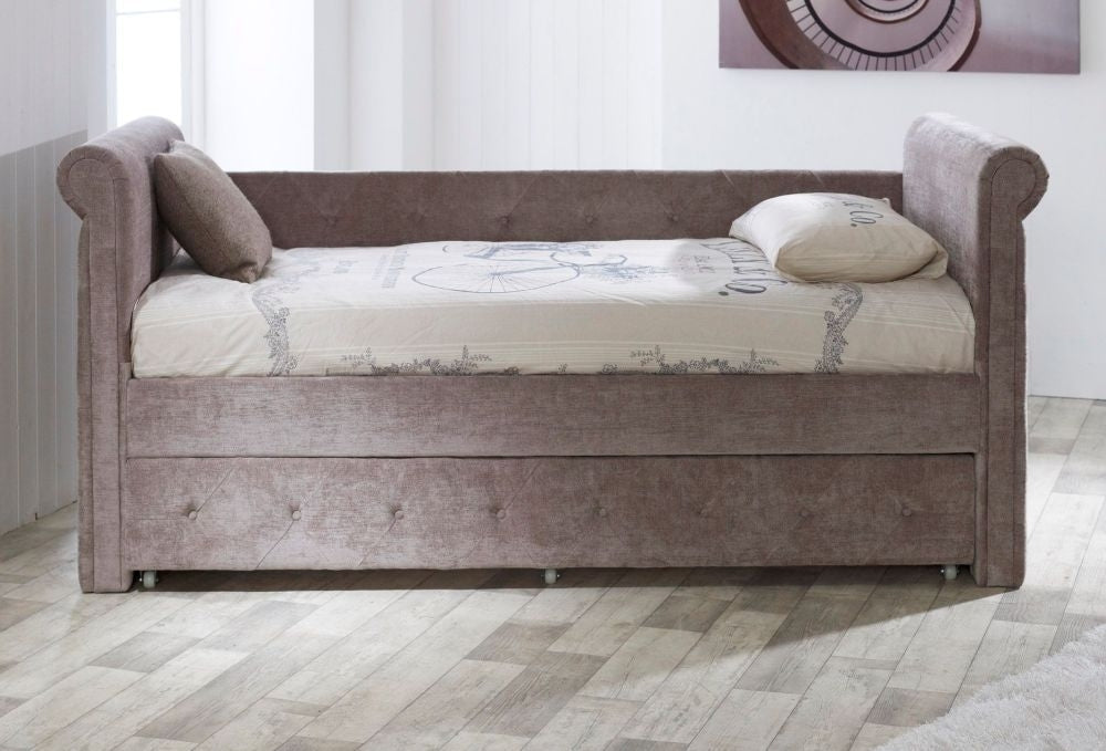Limelight Zodiac Mink Velvet Day Bed with Guest Bed