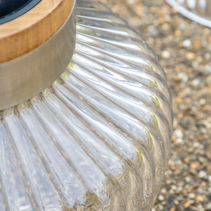 Tremiti Clear Large Led Solar Lantern