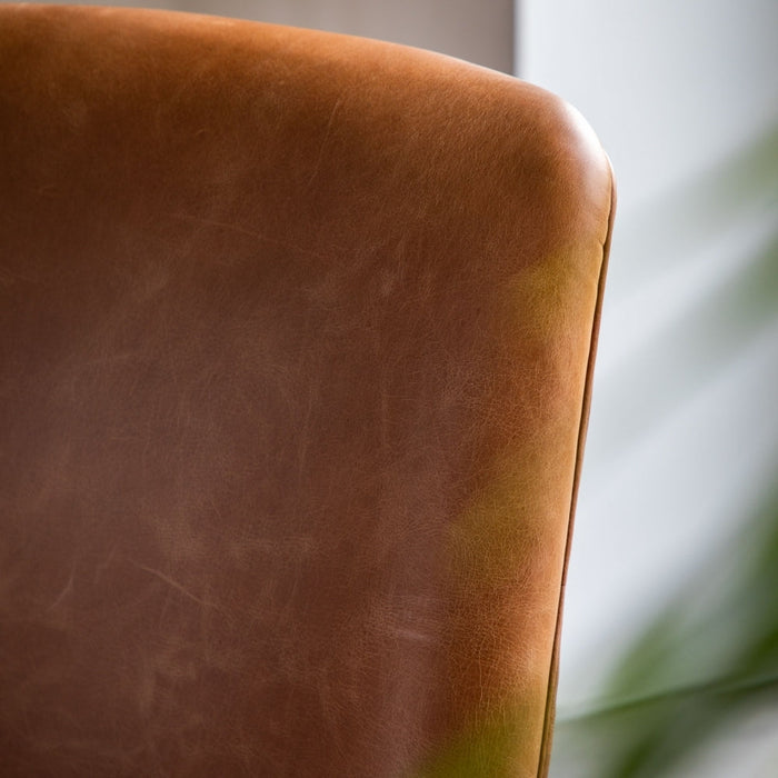 Carrera Brown Leather Armchair