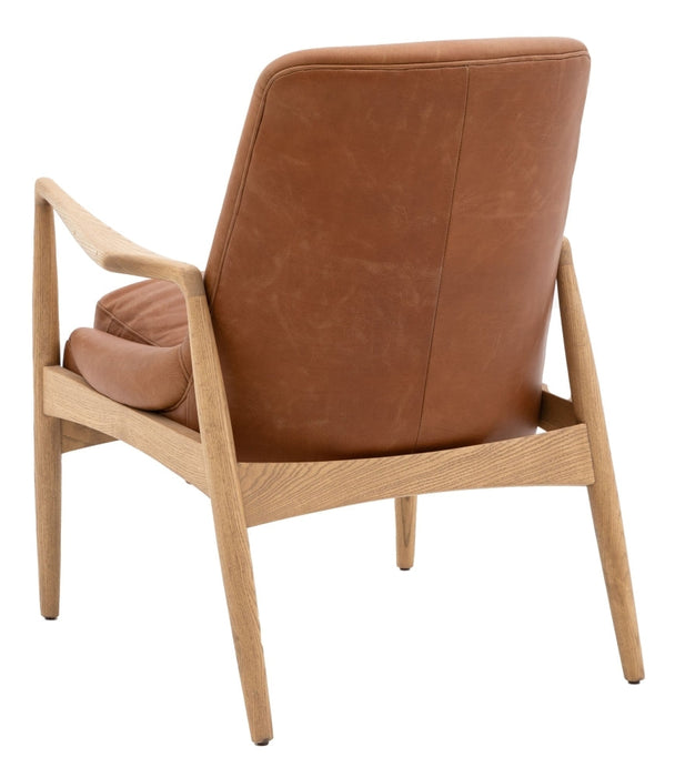 Carrera Brown Leather Armchair