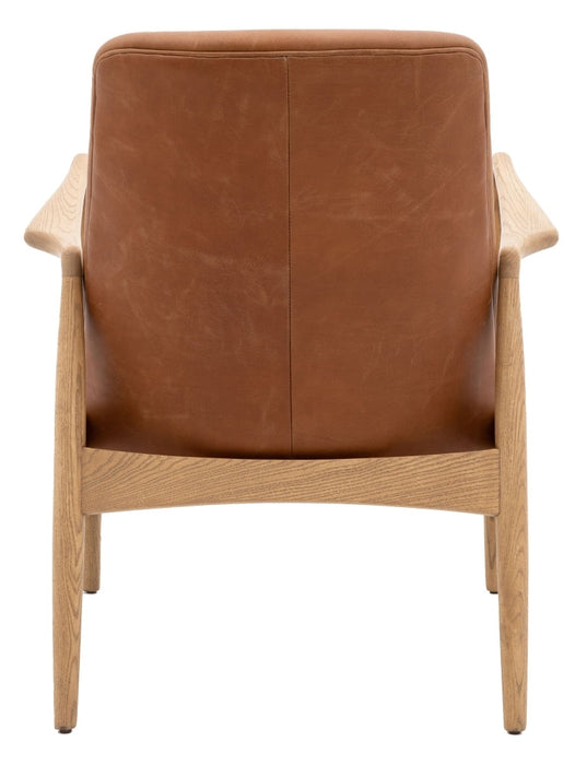 Carrera Brown Leather Armchair