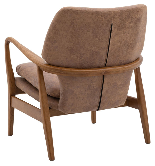 Jensen Brown Leather Armchair