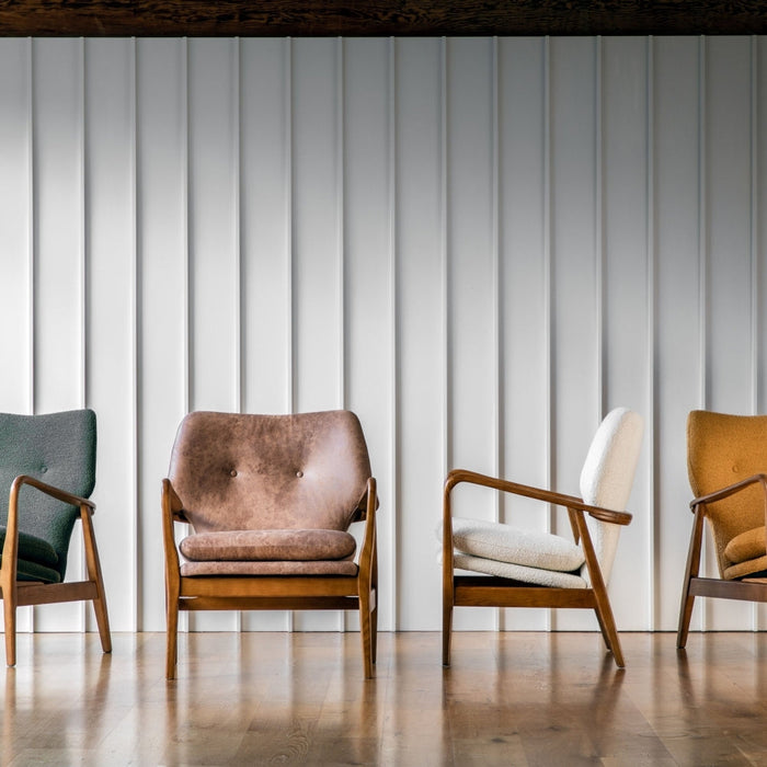 Jensen Brown Leather Armchair