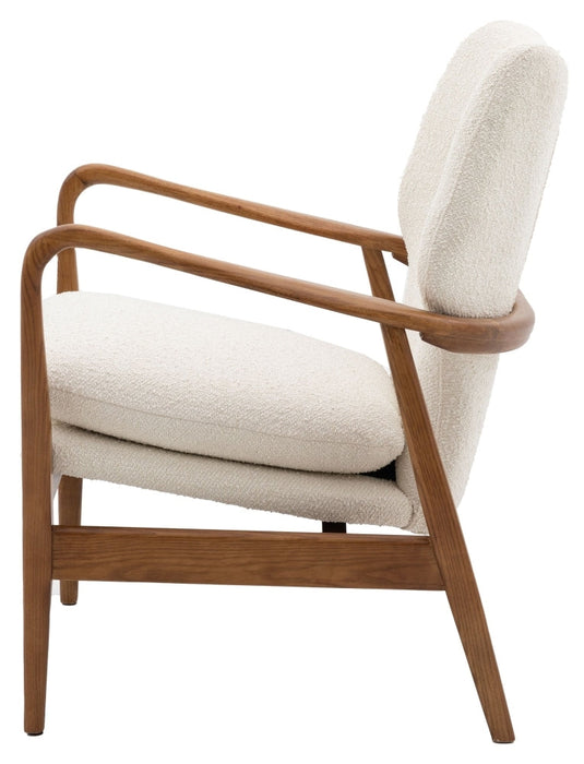 Jensen Cream Fabric Armchair