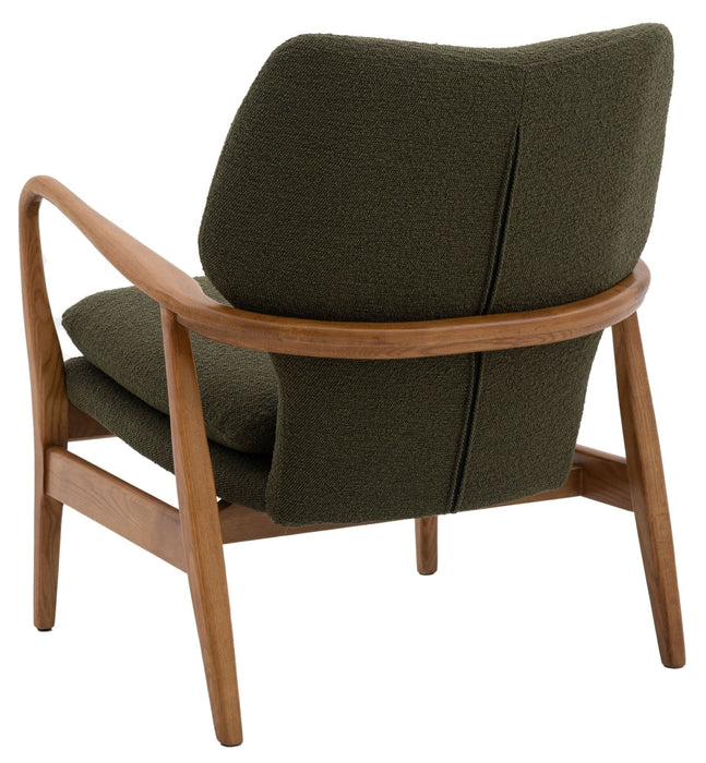 Jensen Green Fabric Armchair