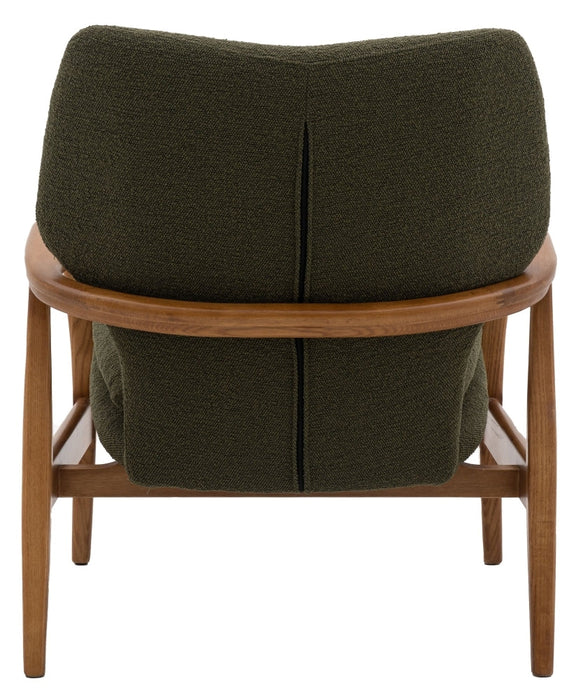 Jensen Green Fabric Armchair