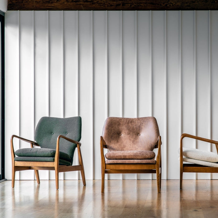 Jensen Green Fabric Armchair