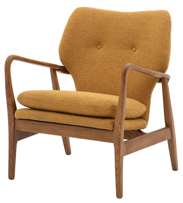 Jensen Ochre Fabric Armchair