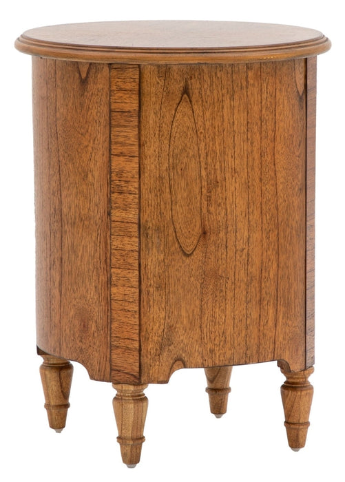 Highgrove Mindy Wood Drum Side Table
