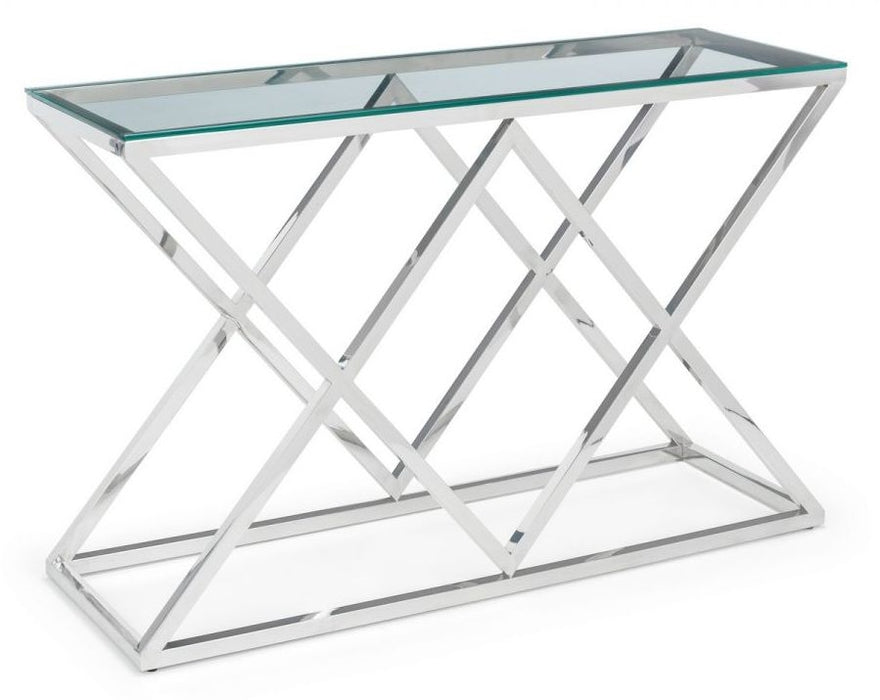 Biarritz Chrome Console Table