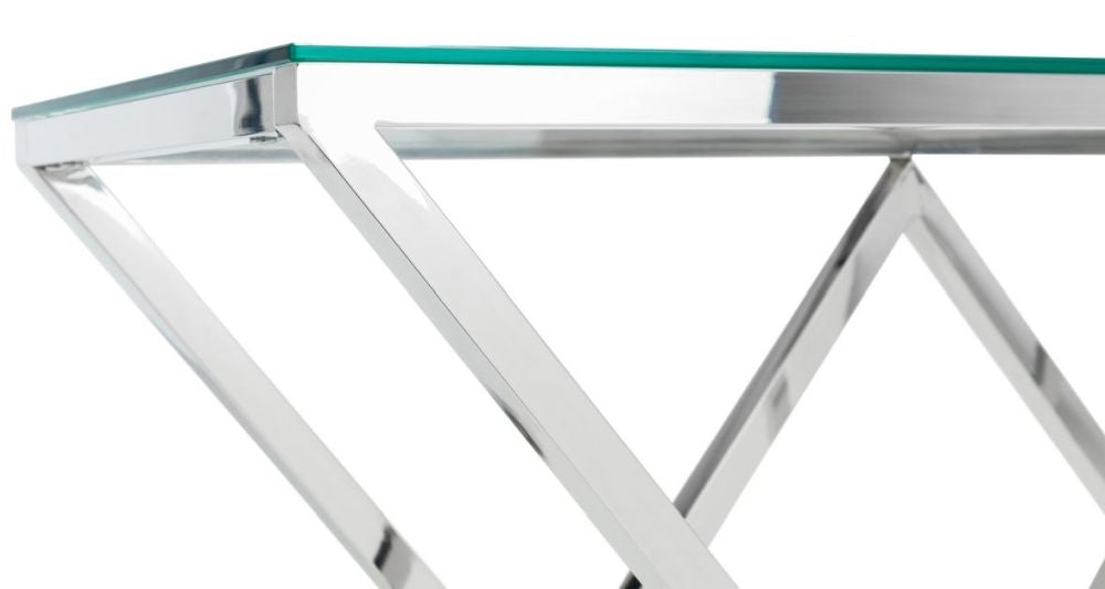Biarritz Chrome Console Table