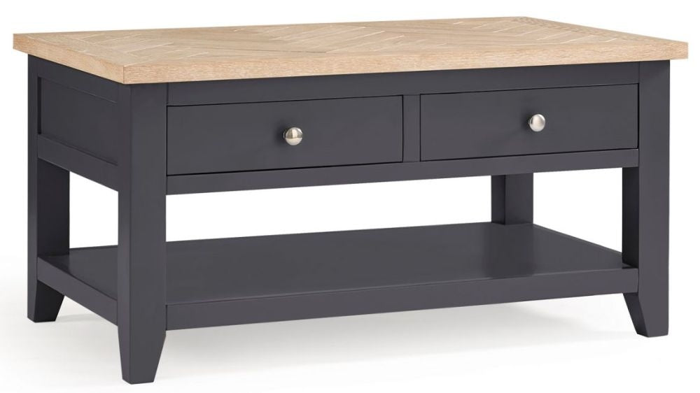 Bordeaux Dark Grey Lacquer Coffee Table