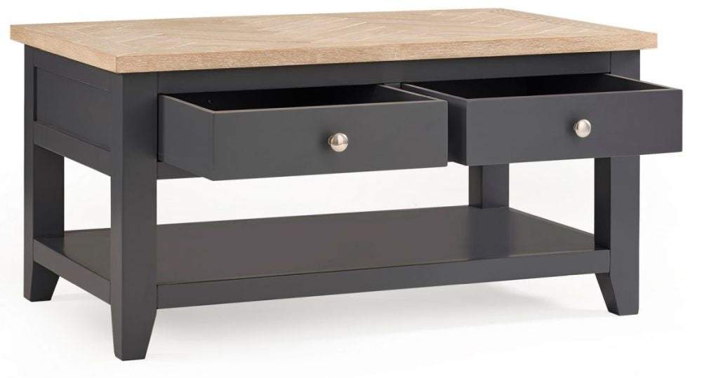 Bordeaux Dark Grey Lacquer Coffee Table